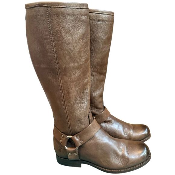 Frye vintage Phillip harness boots size 6 1/2 in amazing shape.  #3476849 - Picture 1 of 9